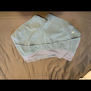 Baby blue lululemon running shorts